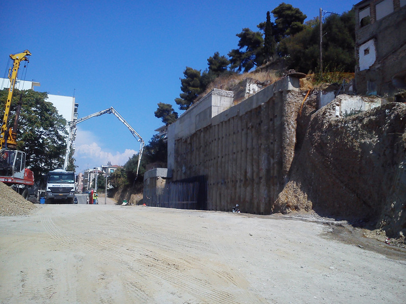 Road construction of Kanakari street, part Poukevil - Gotsi (Patras, Greece)